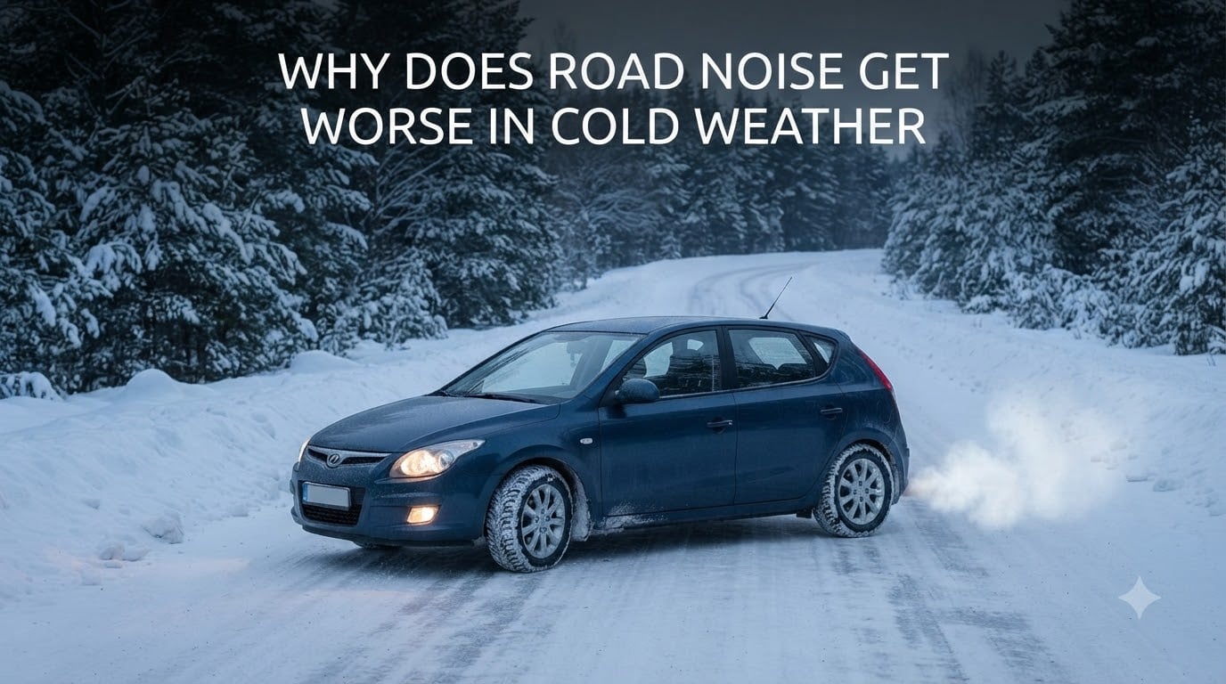 Why does road noise get worse in cold weather