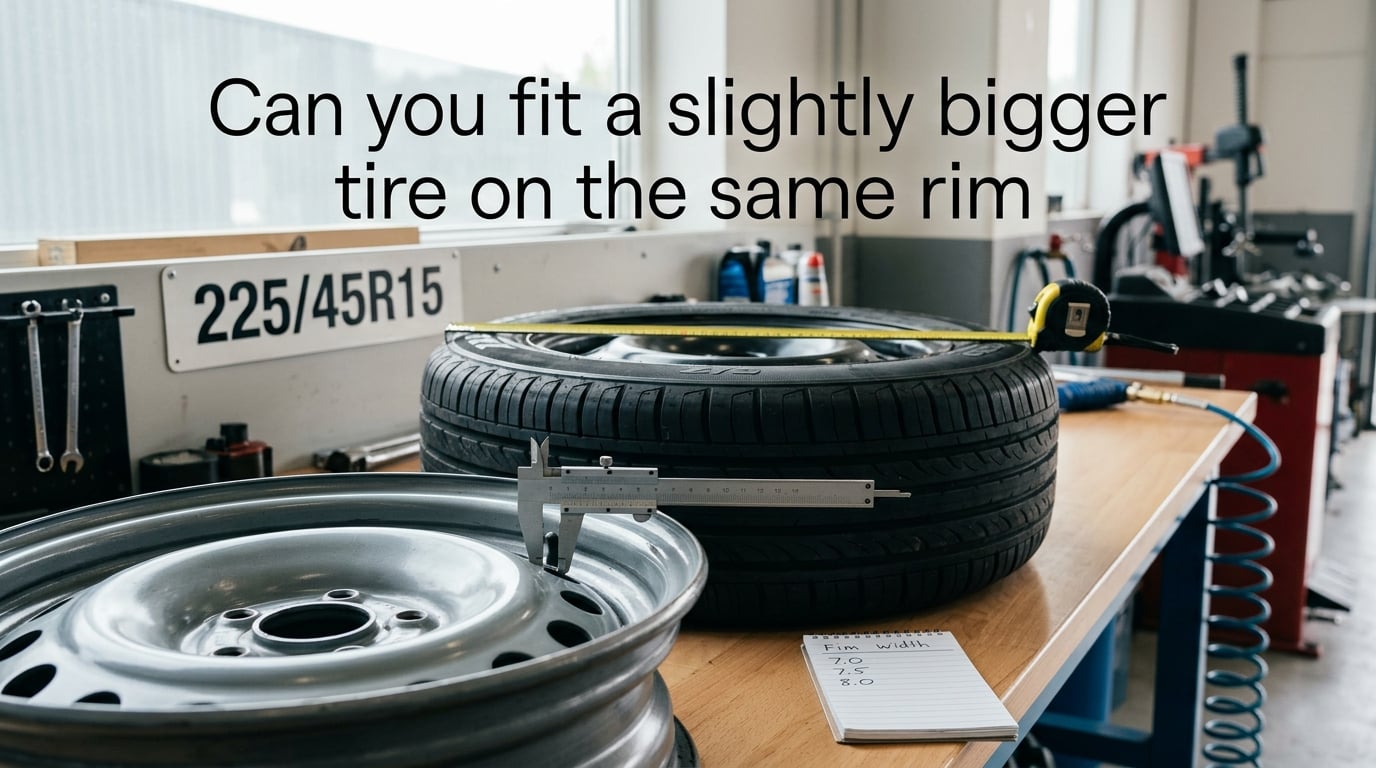 Can you fit a slightly bigger tire on the same rim