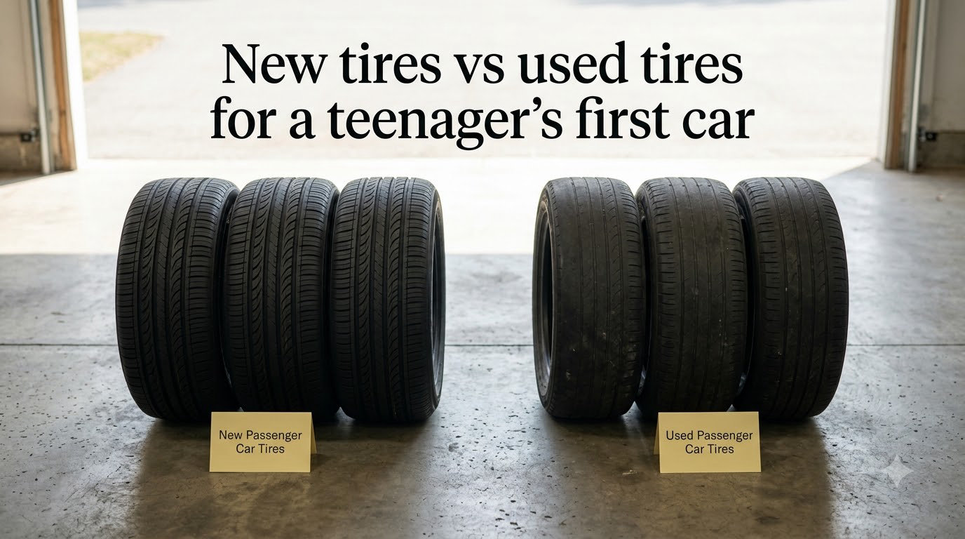 New tires vs used tires for a teenager's first car