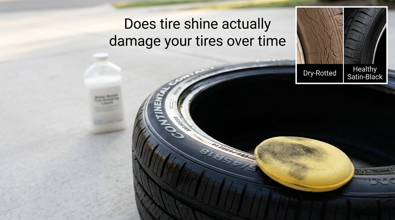 Does tire shine actually damage your tires over time