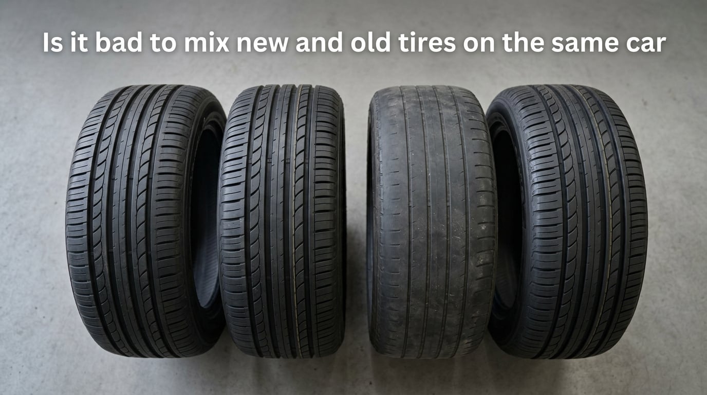 Is it bad to mix new and old tires on the same car