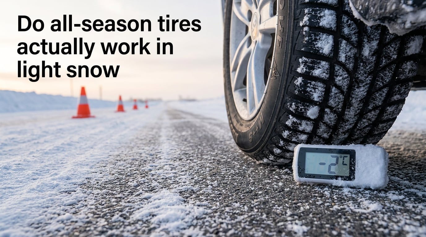 Do all-season tires actually work in light snow