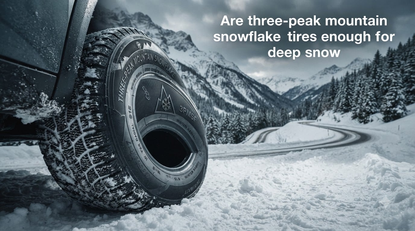 Are three-peak mountain snowflake tires enough for deep snow
