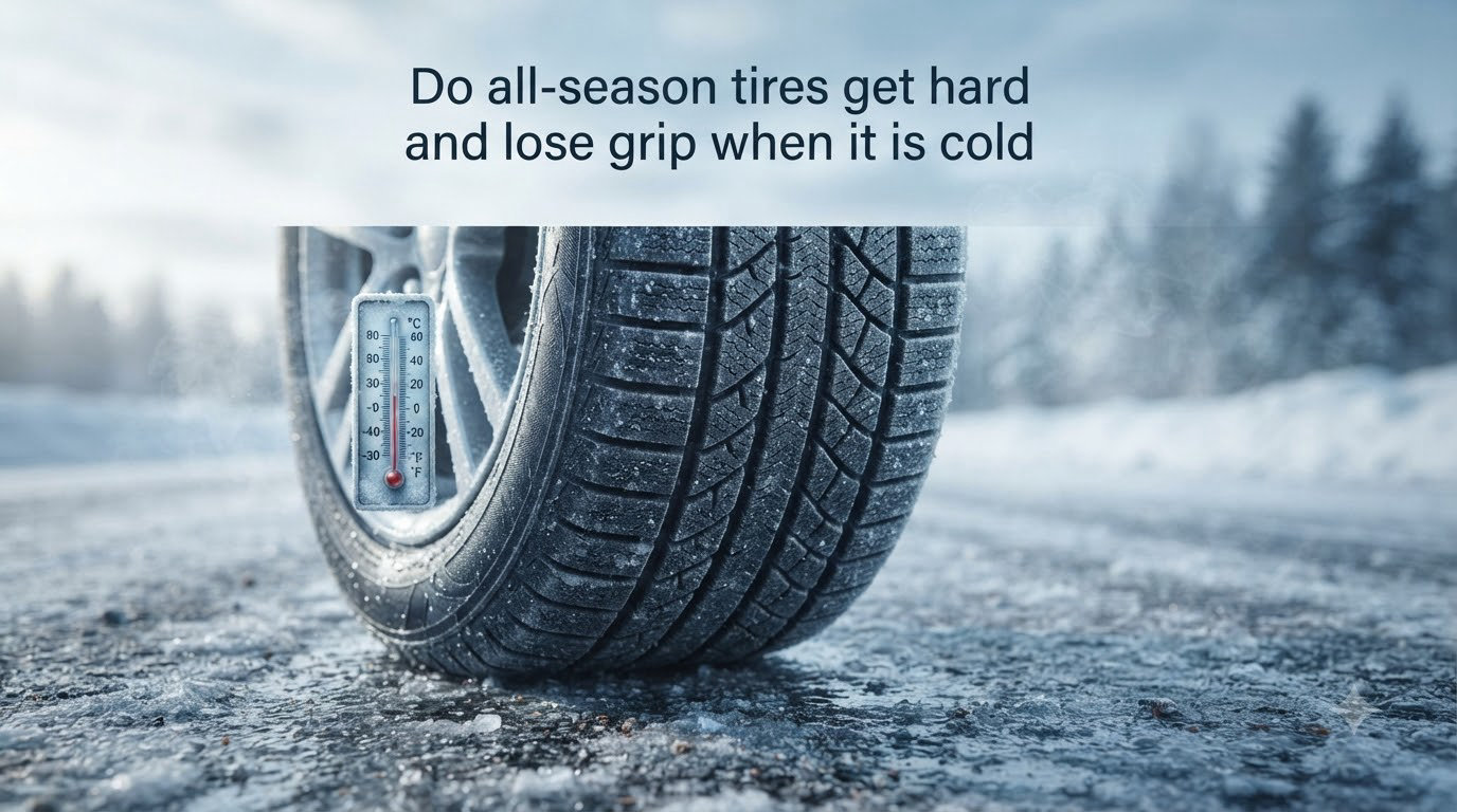 Do all-season tires get hard and lose grip when it is cold