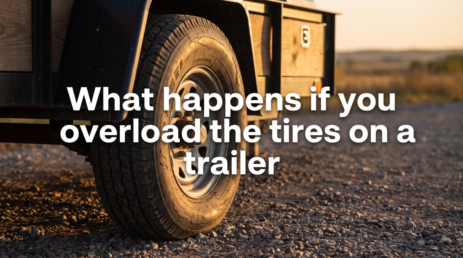 What happens if you overload the tires on a trailer