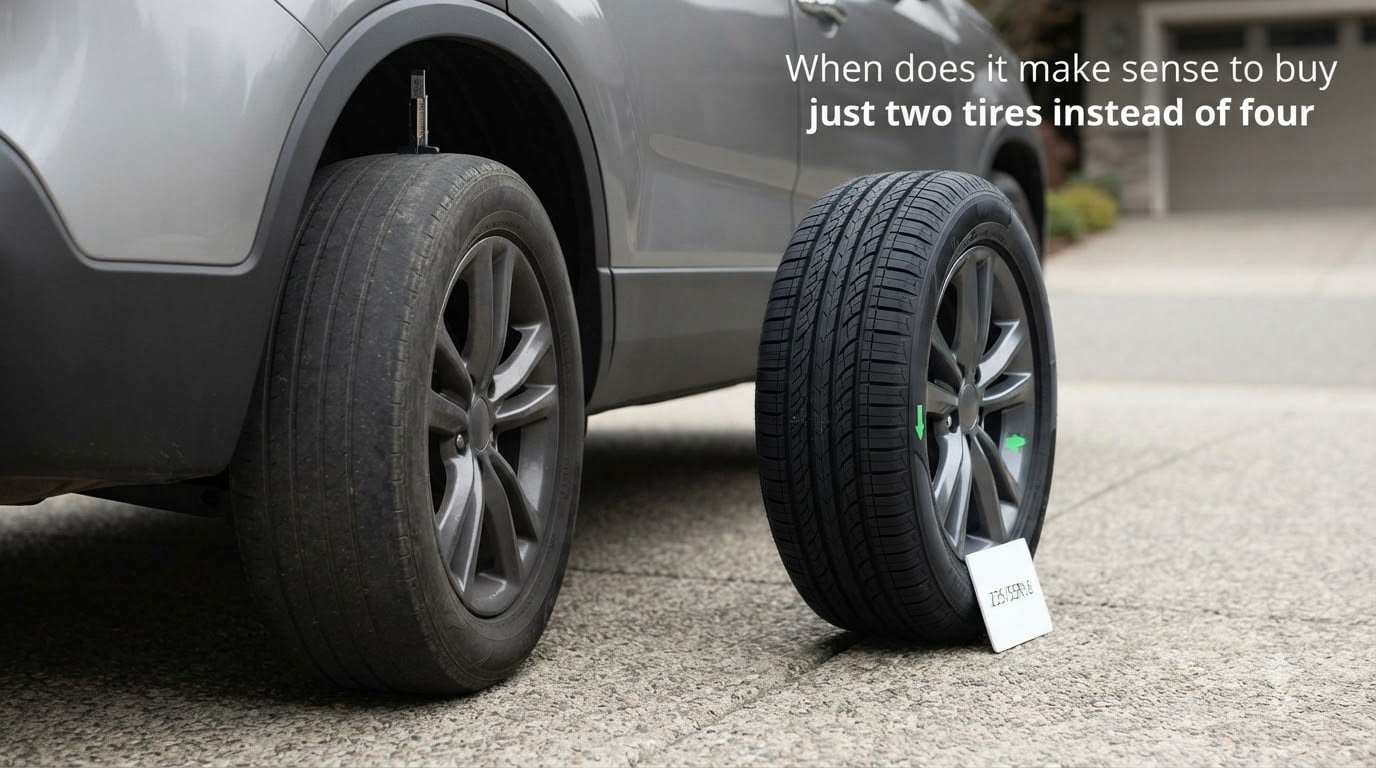 When does it make sense to buy just two tires instead of four