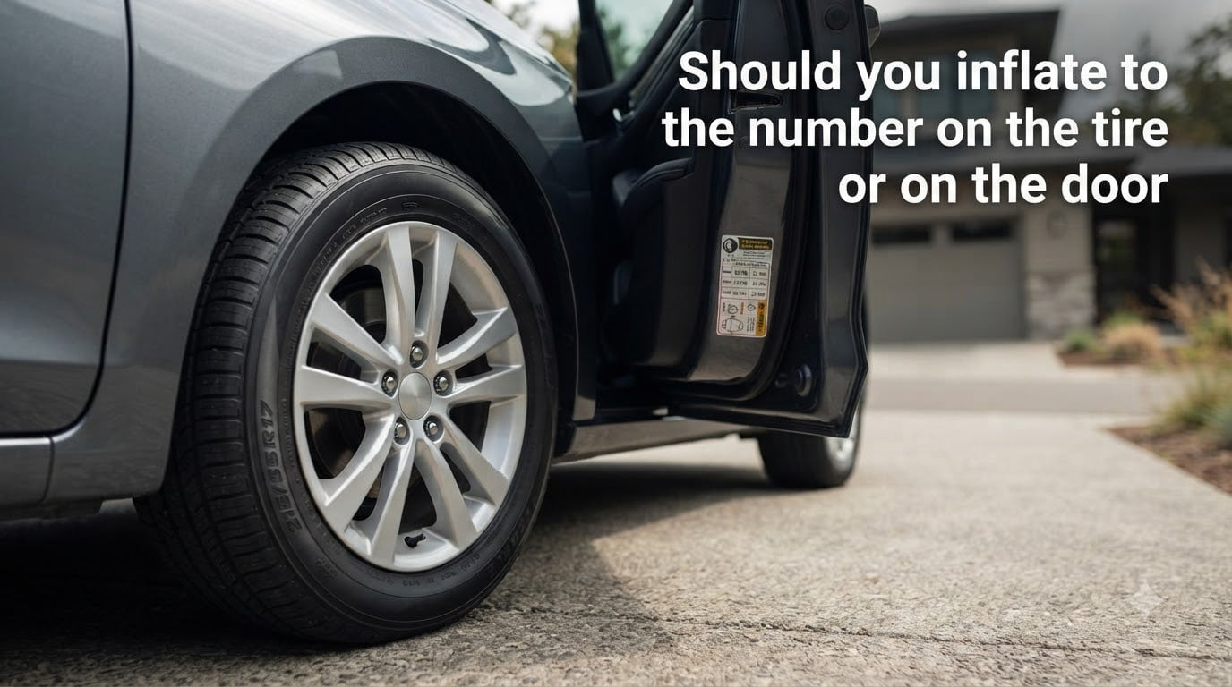 Should you inflate to the number on the tire or on the door