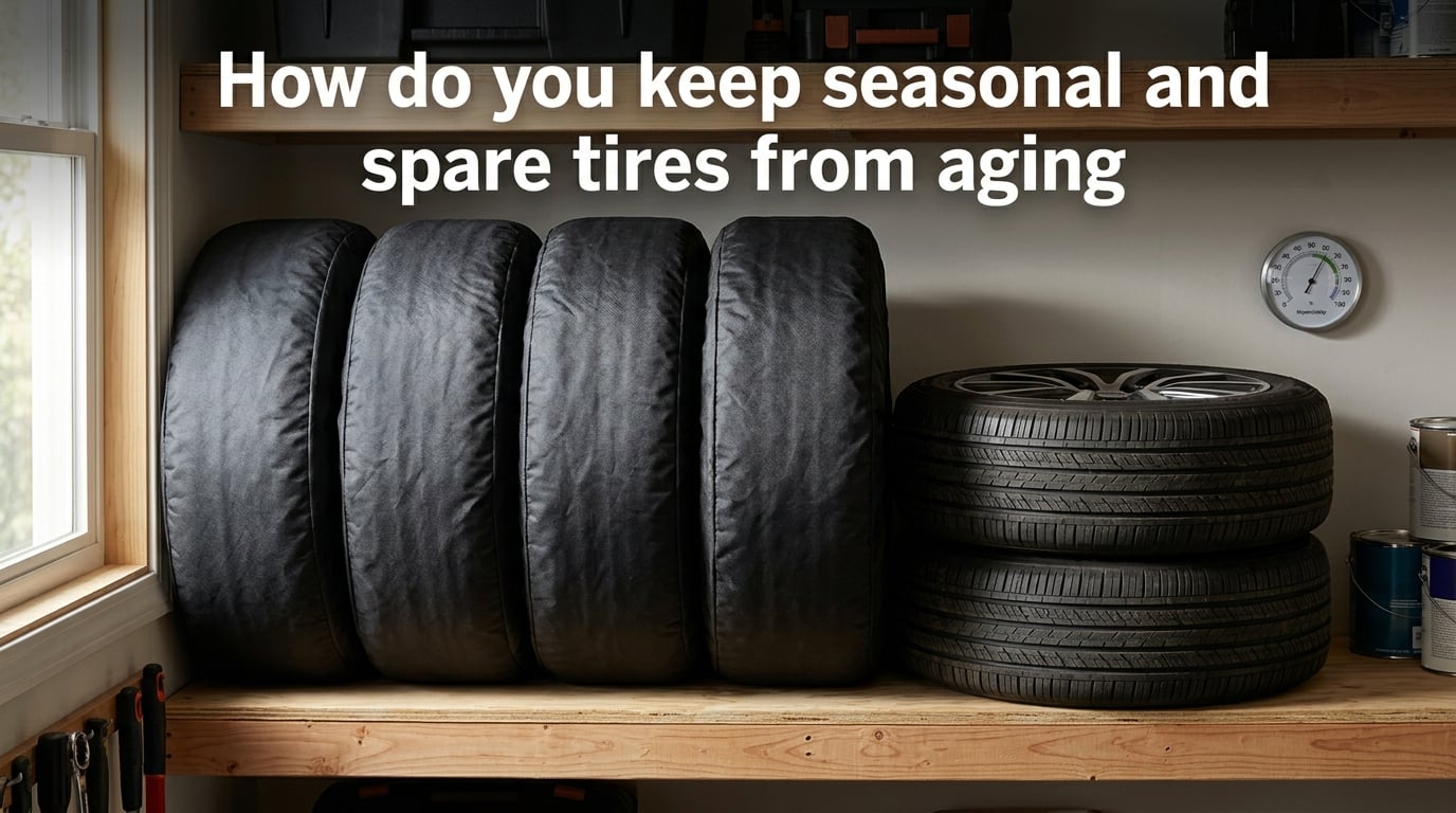 How do you keep seasonal and spare tires from aging