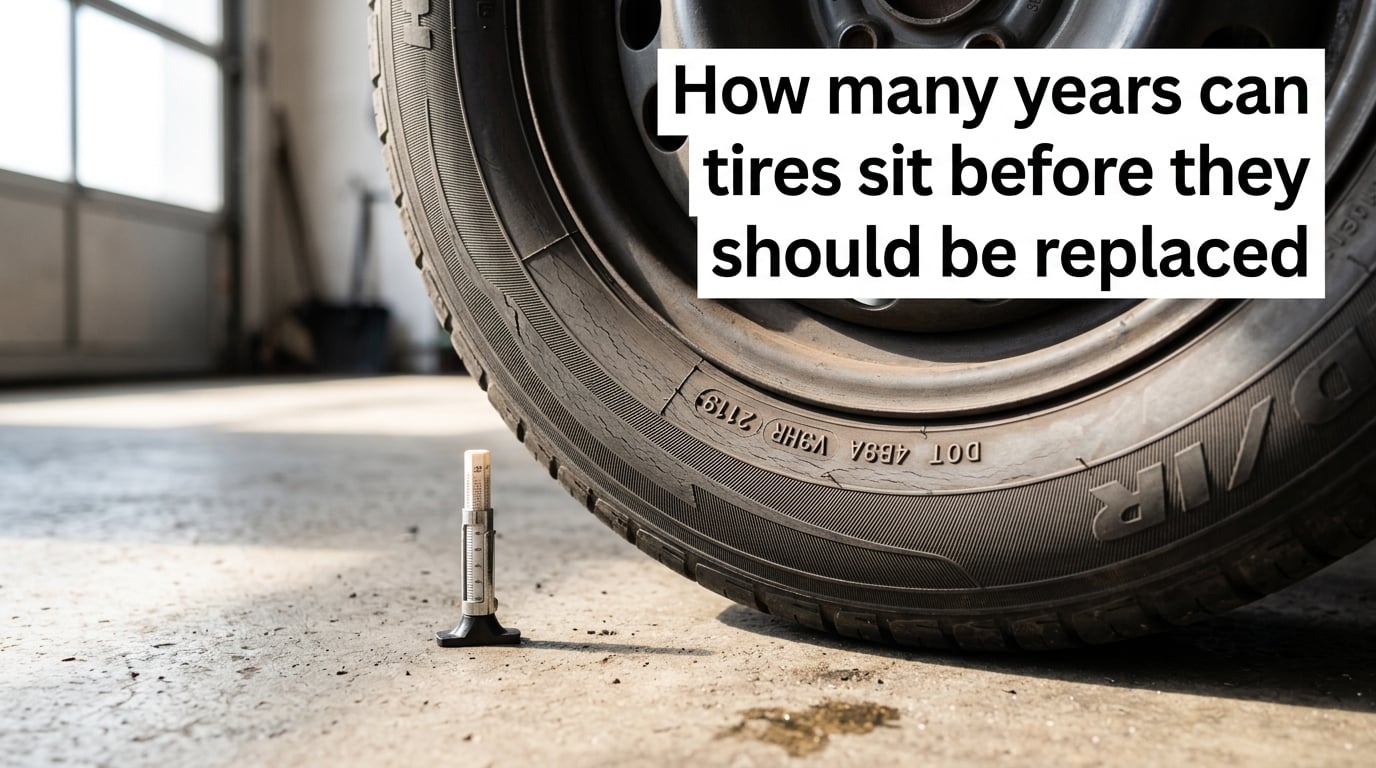 How many years can tires sit before they should be replaced