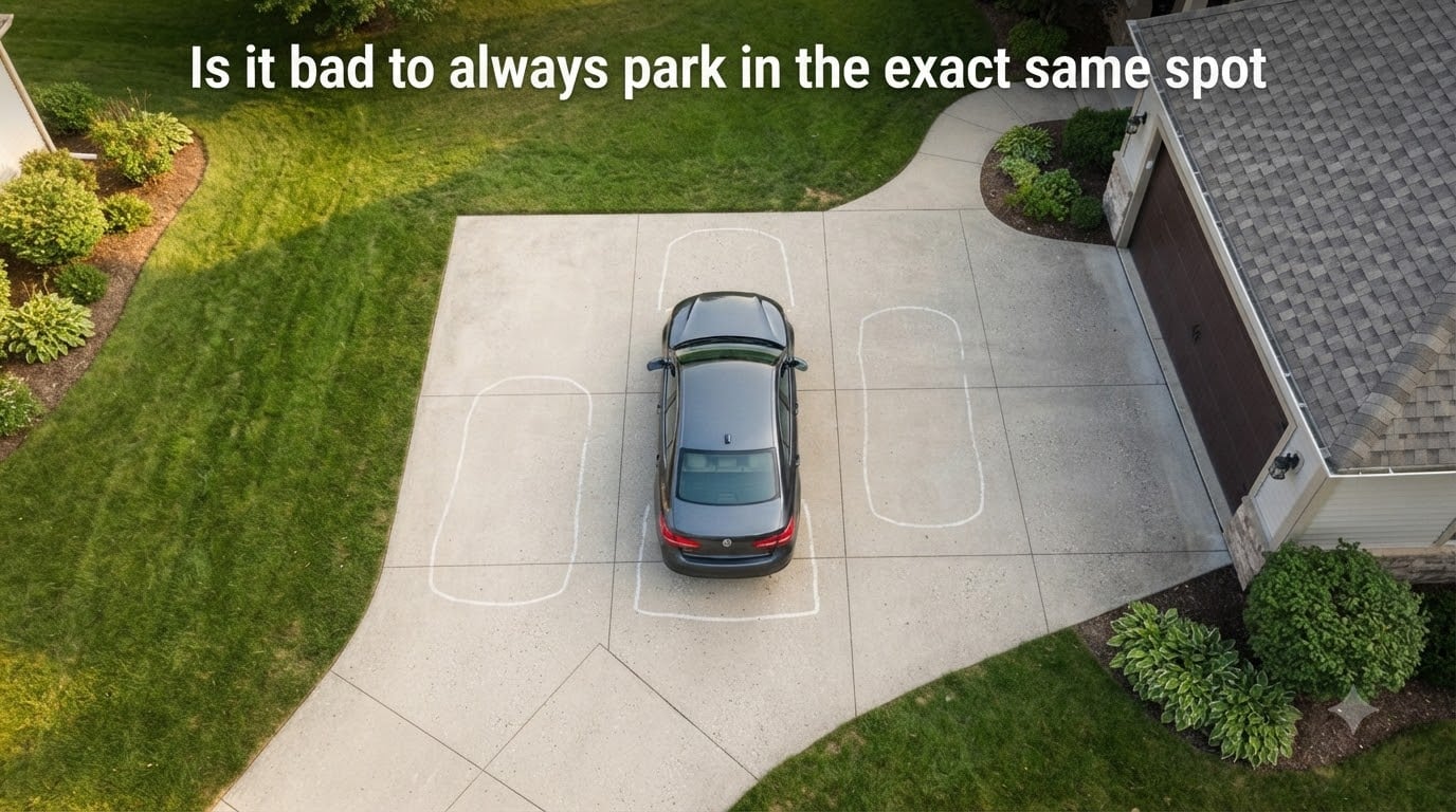 Is it bad to always park in the exact same spot