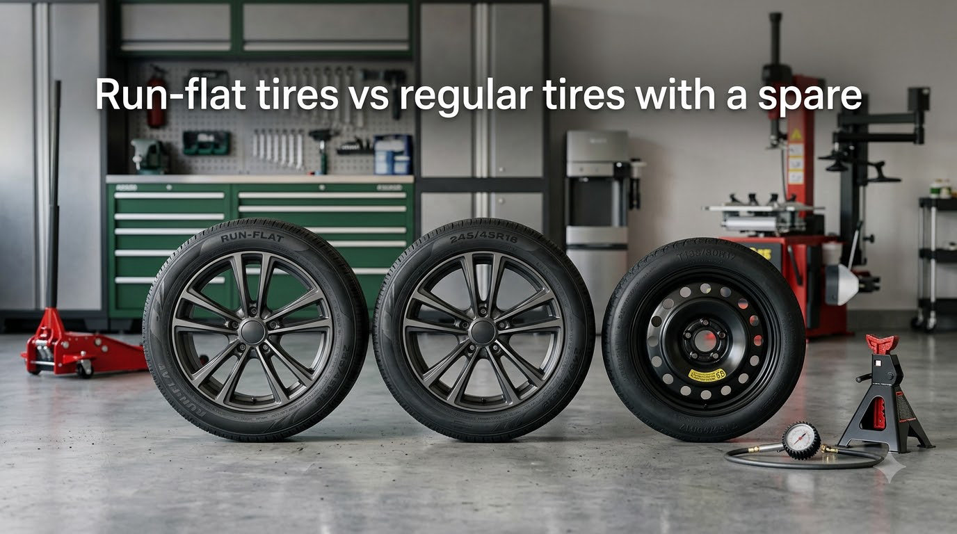 Run-flat tires vs regular tires with a spare