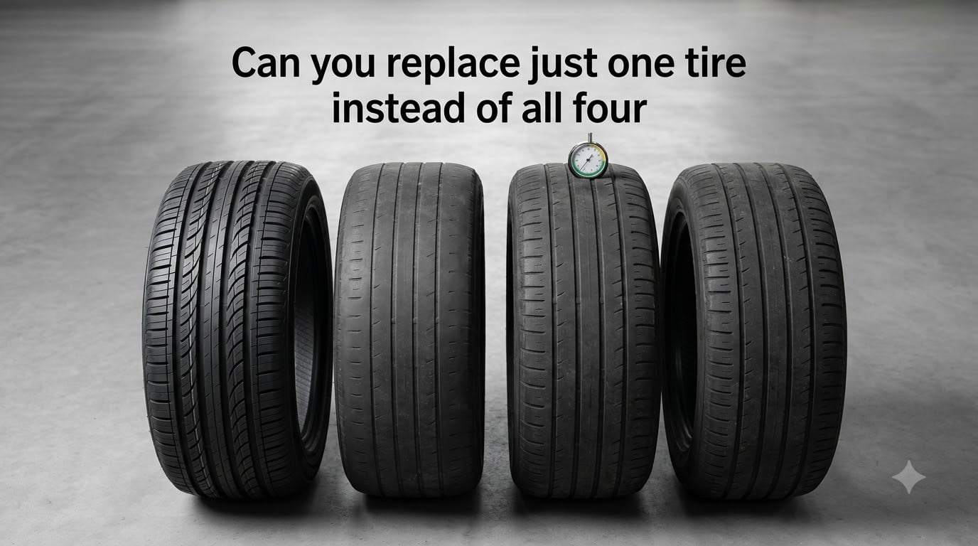 Can you replace just one tire instead of all four