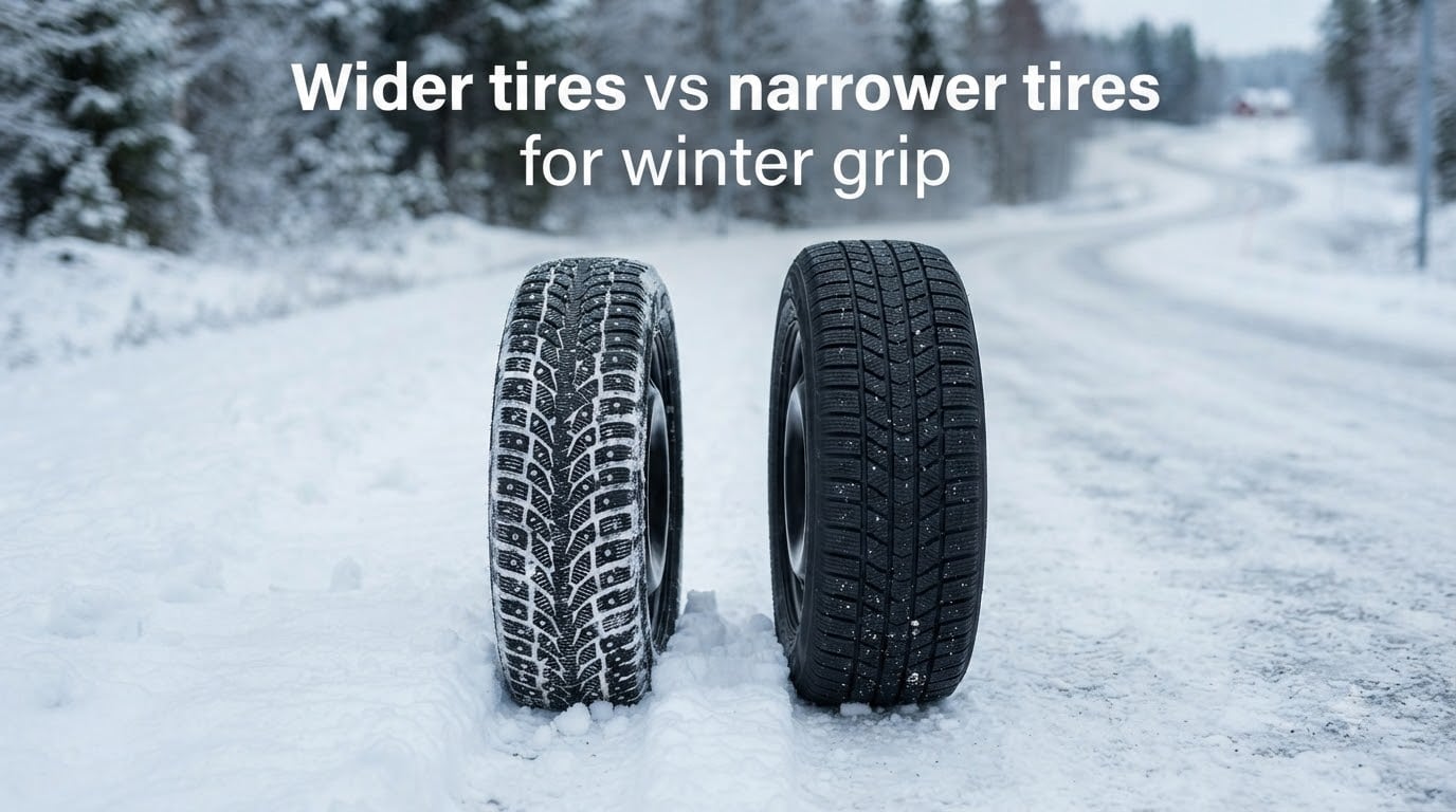 Wider tires vs narrower tires for winter grip