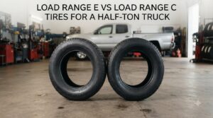 Load range E vs load range C tires for a half-ton truck