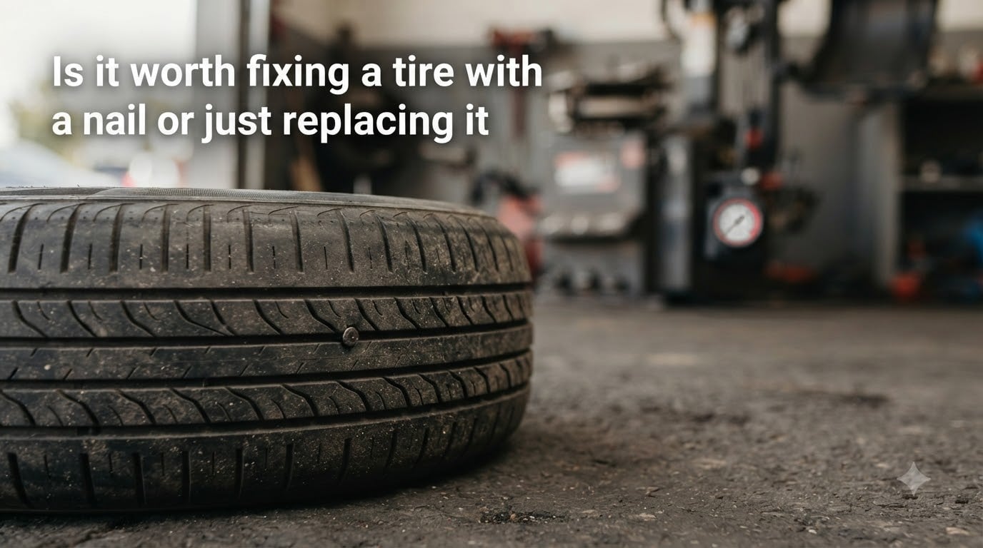 Is it worth fixing a tire with a nail or just replacing it