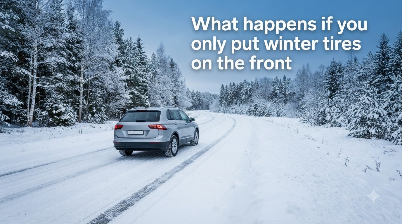 What happens if you only put winter tires on the front