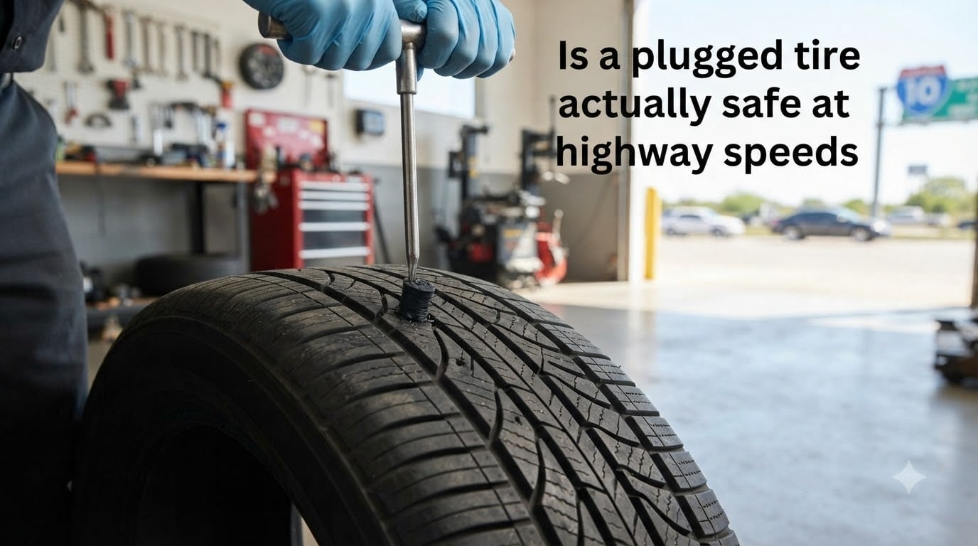 Is a plugged tire actually safe at highway speeds