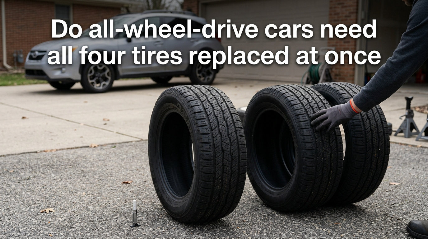 Do all-wheel-drive cars need all four tires replaced at once
