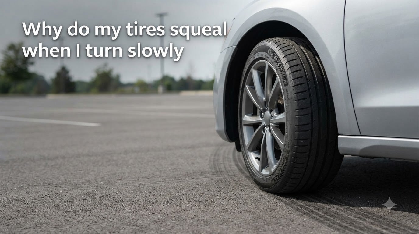 Why do my tires squeal when I turn slowly