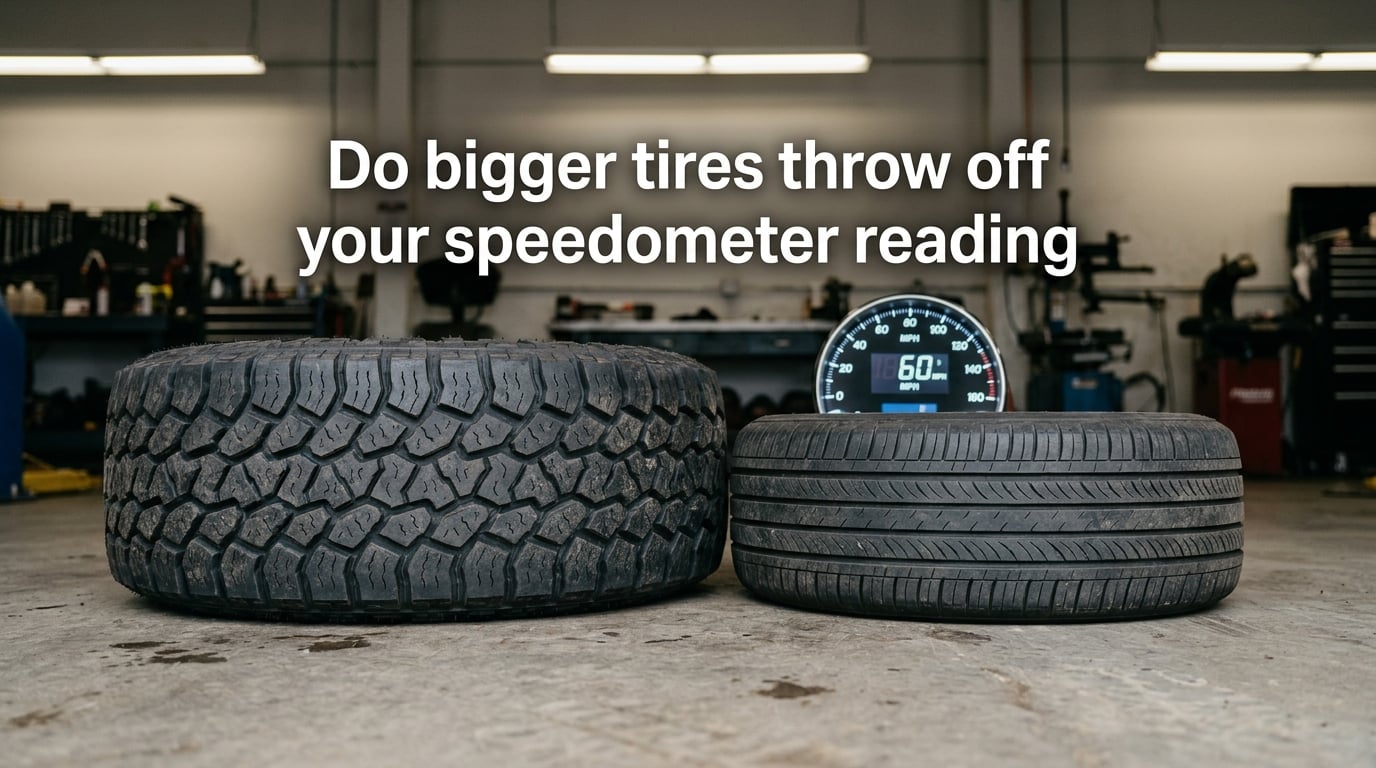 Do bigger tires throw off your speedometer reading