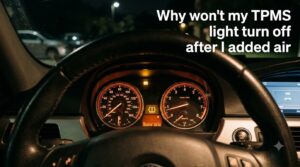 Why won't my TPMS light turn off after I added air
