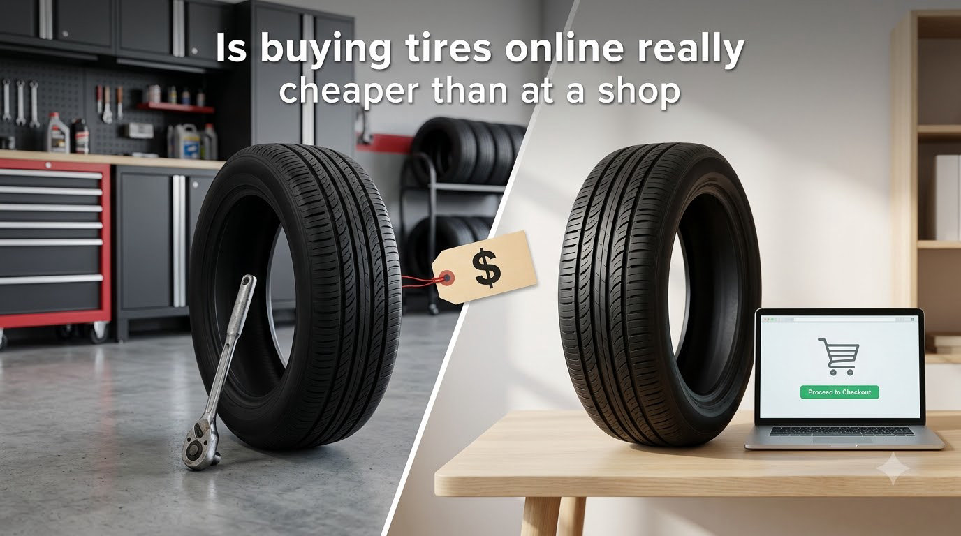 Is buying tires online really cheaper than at a shop