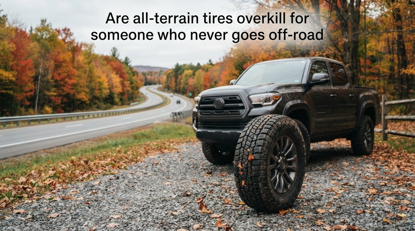 Are all-terrain tires overkill for someone who never goes off-road