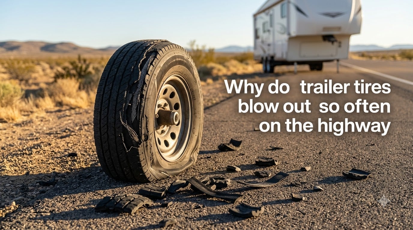 Why do trailer tires blow out so often on the highway