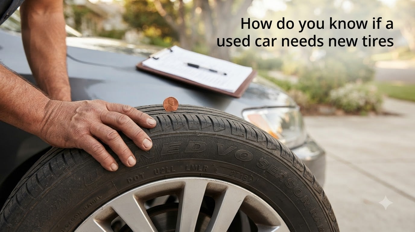 How do you know if a used car needs new tires