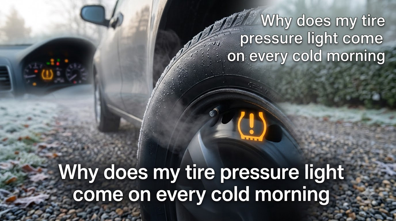 Why does my tire pressure light come on every cold morning