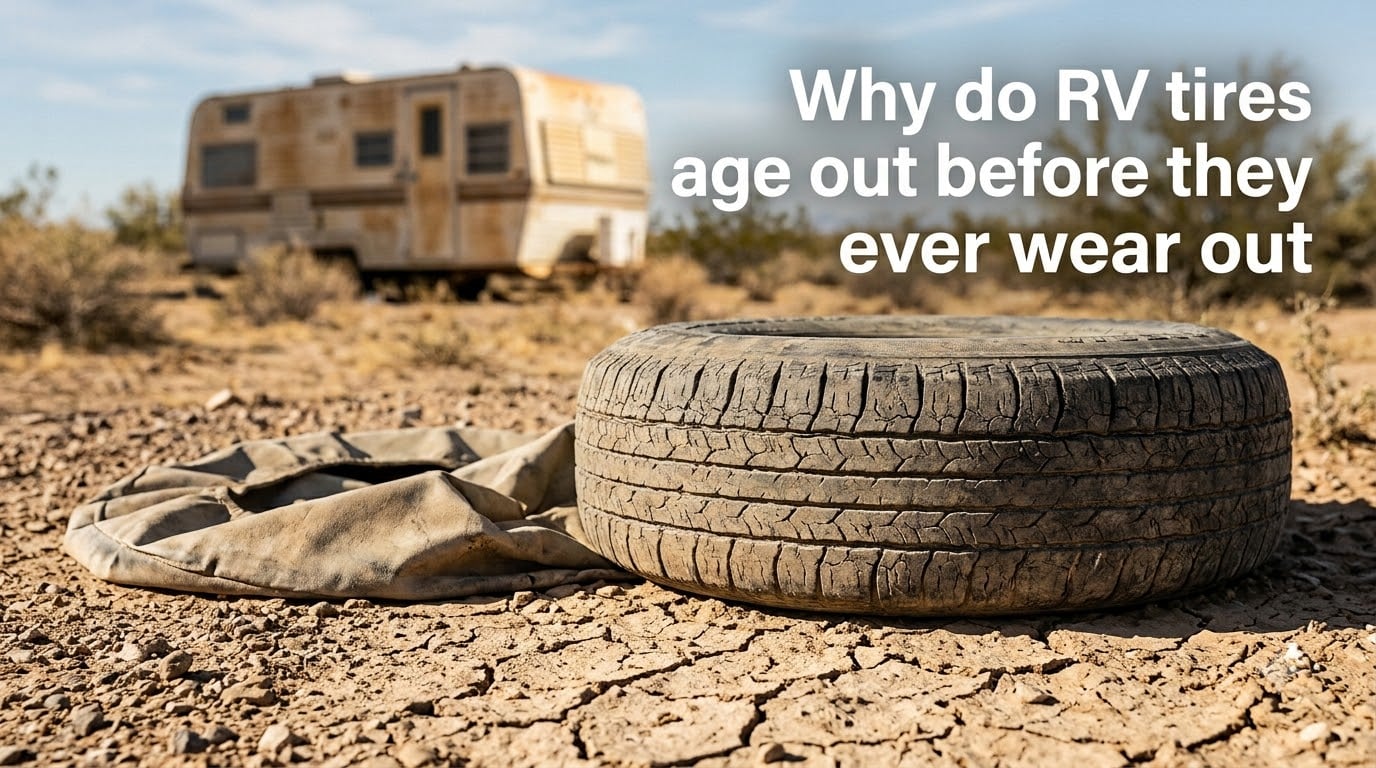 Why do RV tires age out before they ever wear out