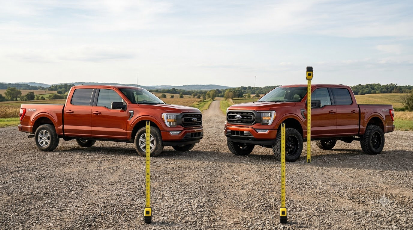 Bigger tires vs stock size on a half-ton pickup