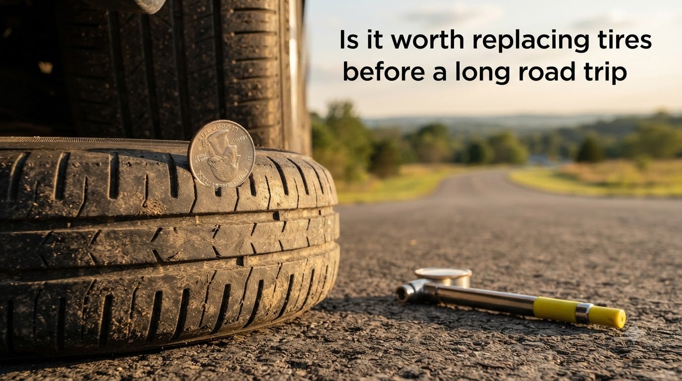 Is it worth replacing tires before a long road trip