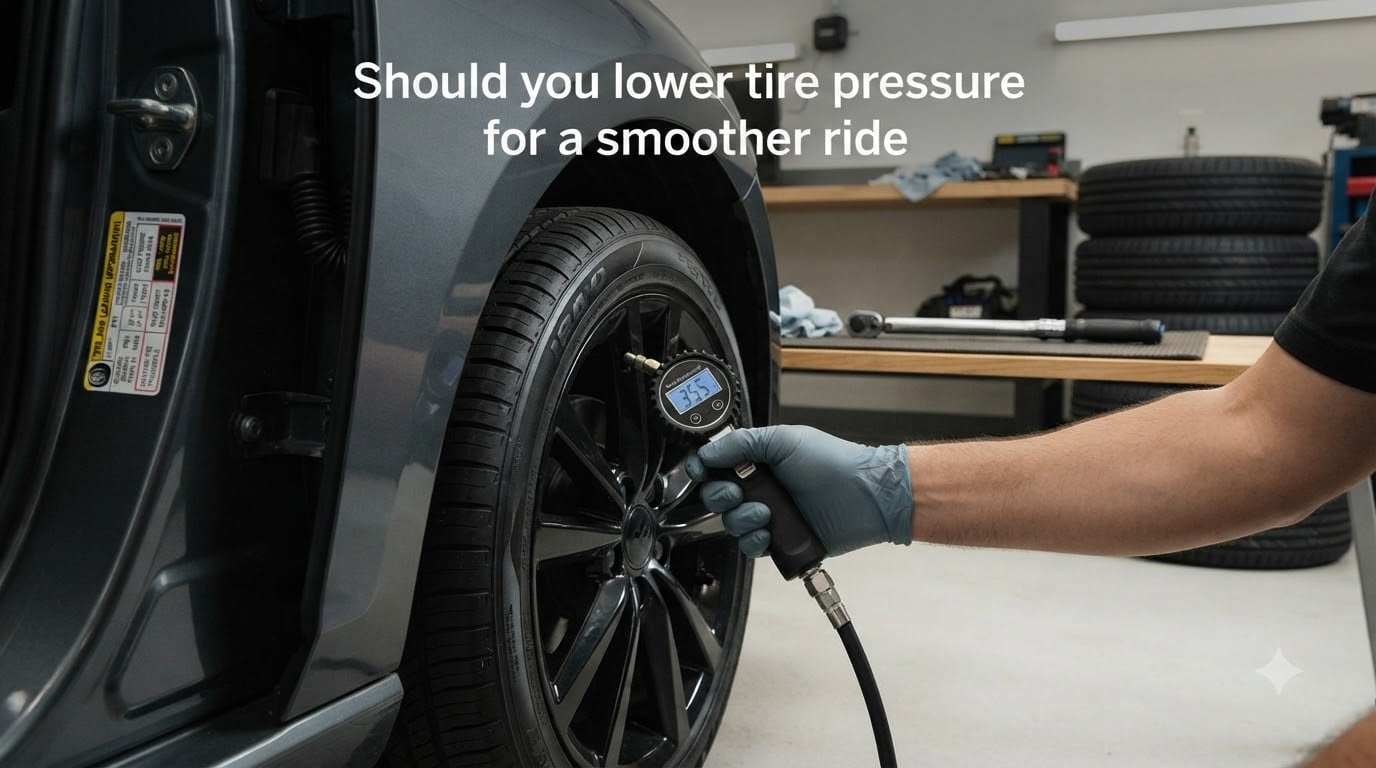 Should you lower tire pressure for a smoother ride