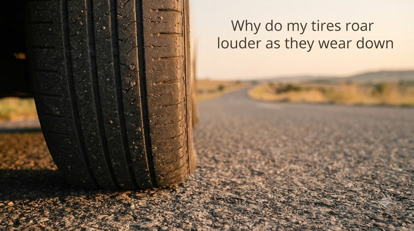 Why do my tires roar louder as they wear down