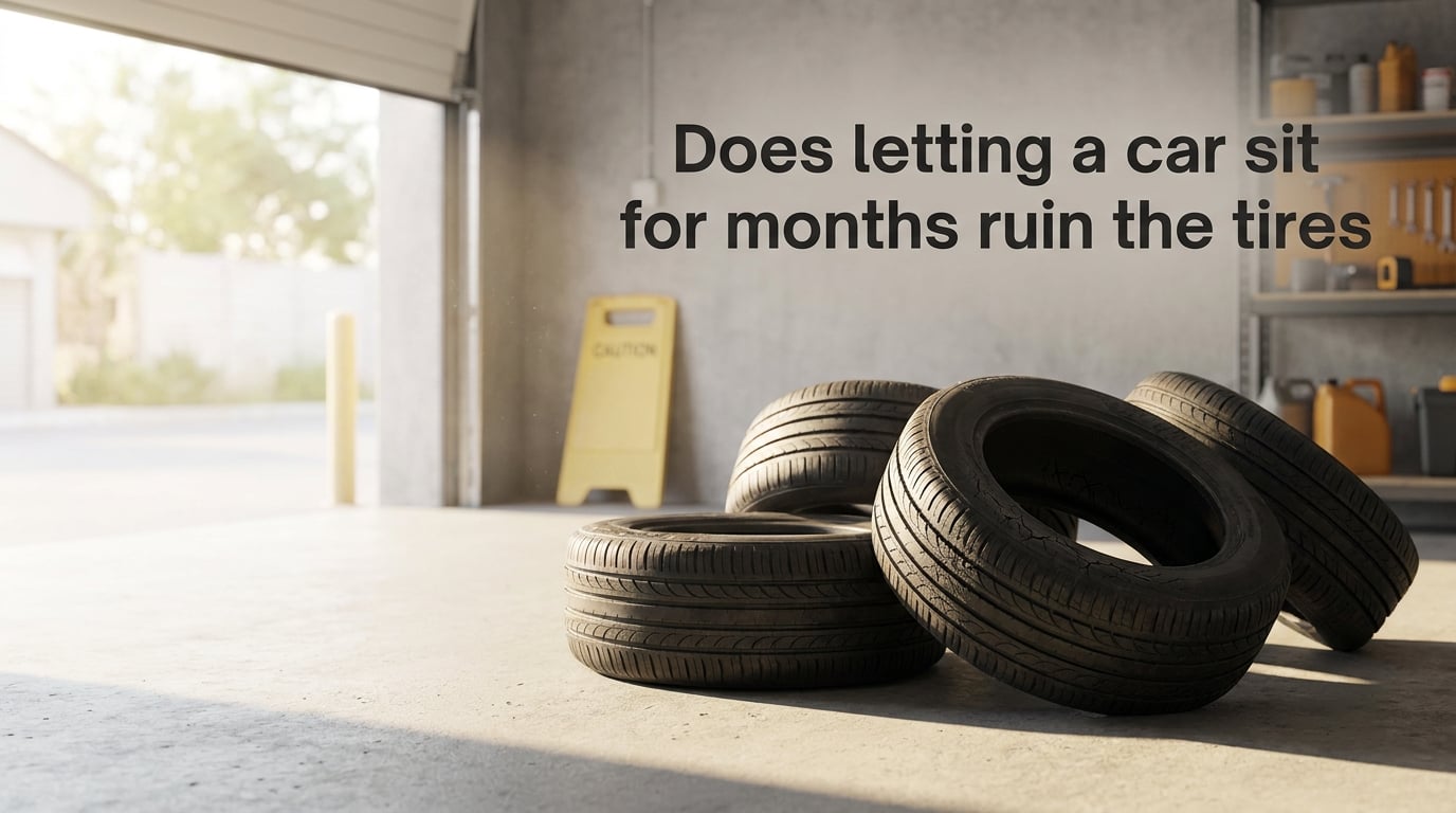 Does letting a car sit for months ruin the tires