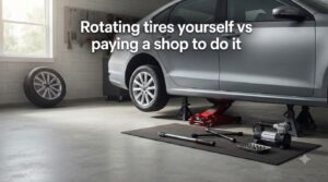 Rotating tires yourself vs paying a shop to do it