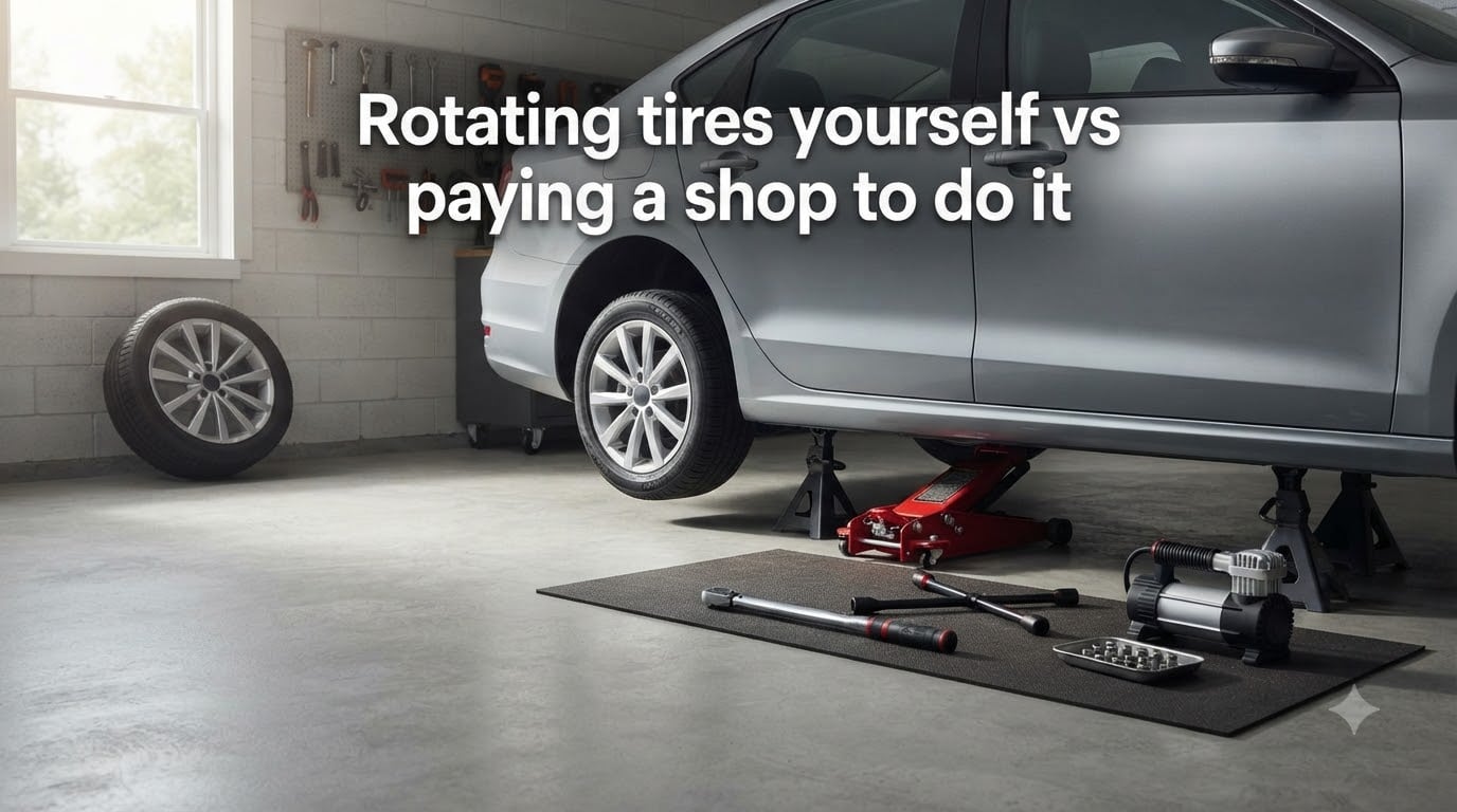 Rotating tires yourself vs paying a shop to do it