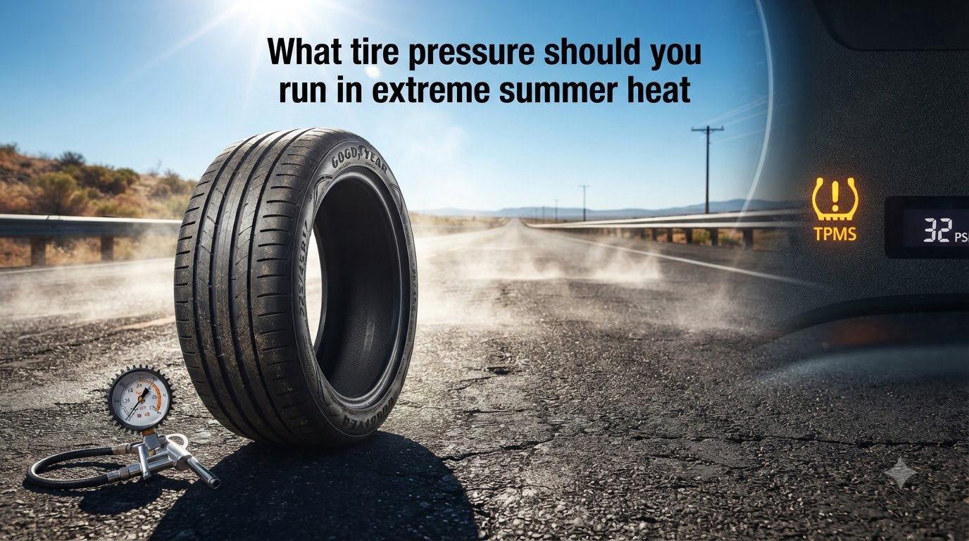 What tire pressure should you run in extreme summer heat
