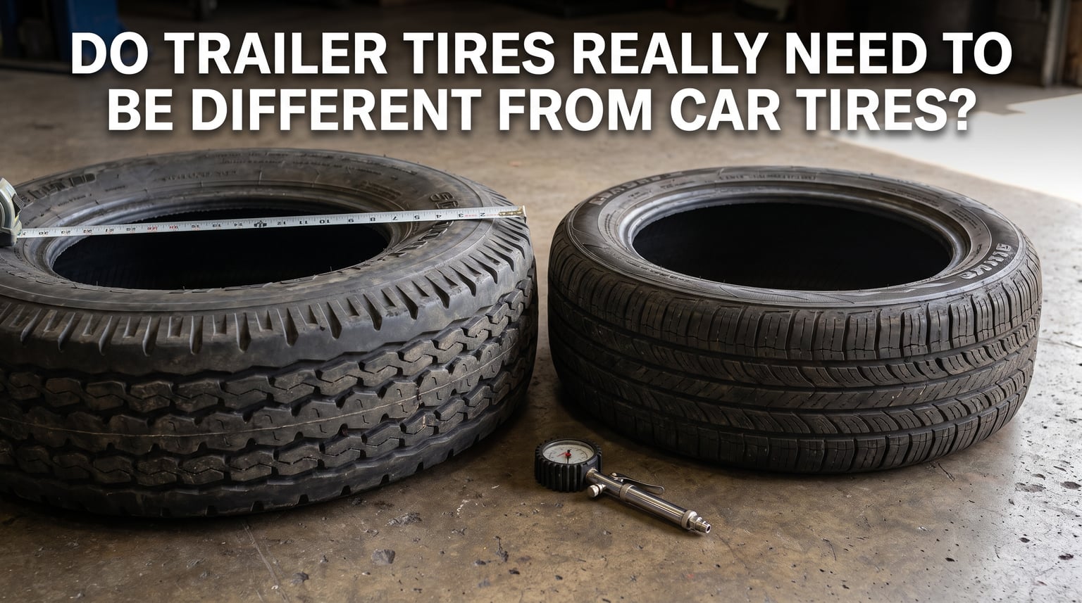 Do trailer tires really need to be different from car tires