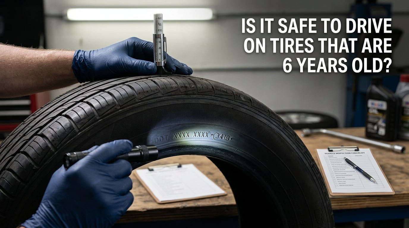 Is it safe to drive on tires that are 6 years old