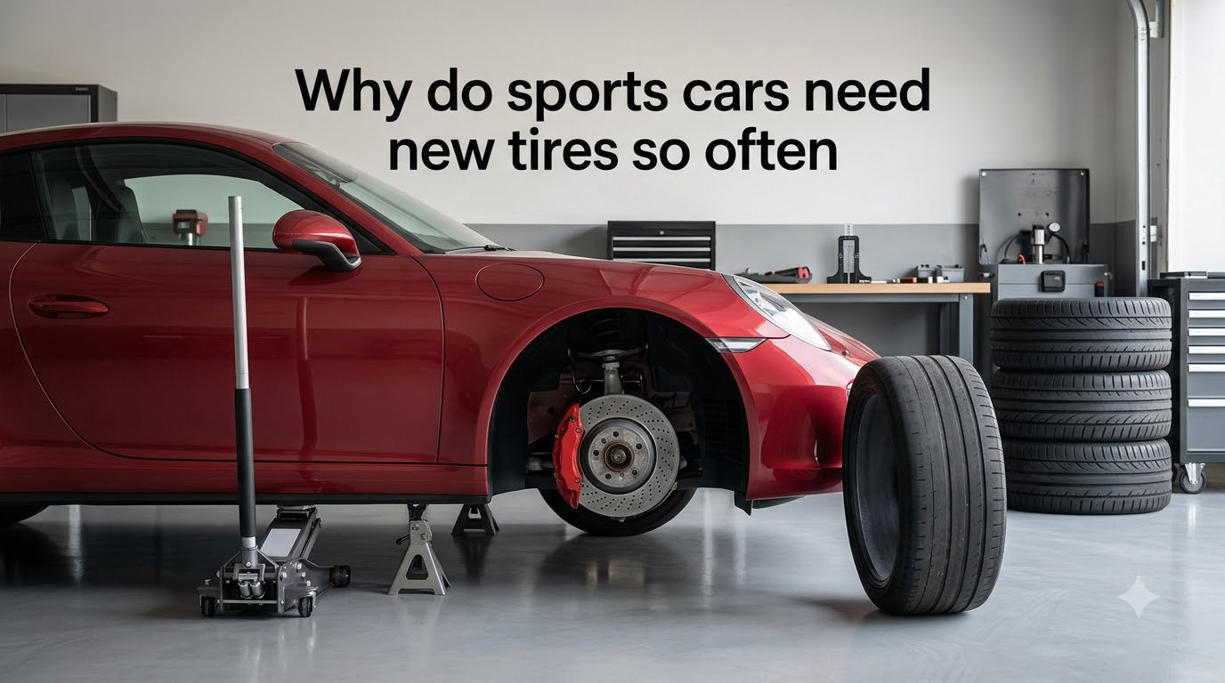 Why do sports cars need new tires so often