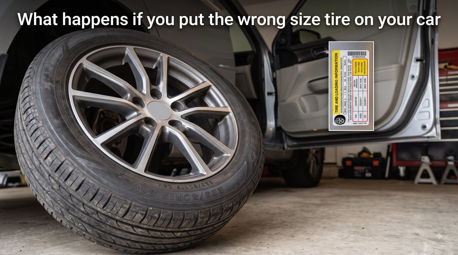 What happens if you put the wrong size tire on your car