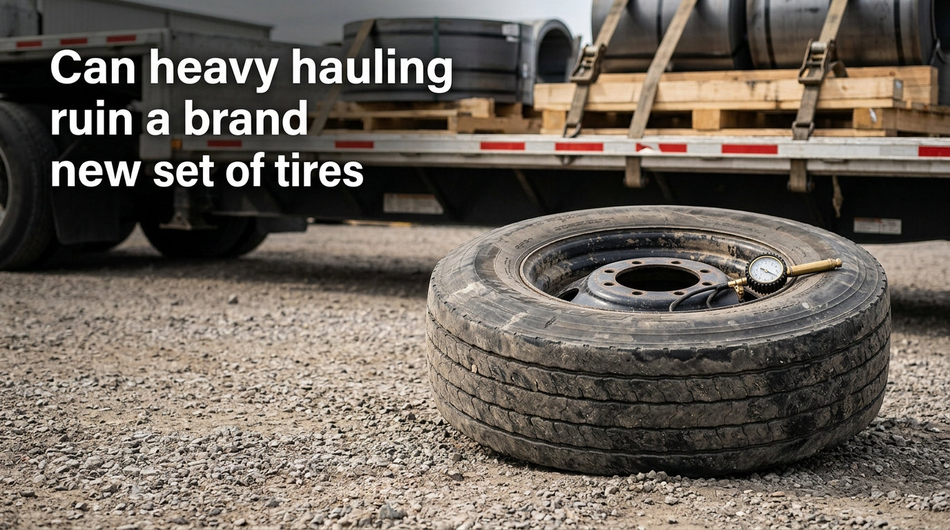 Can heavy hauling ruin a brand new set of tires
