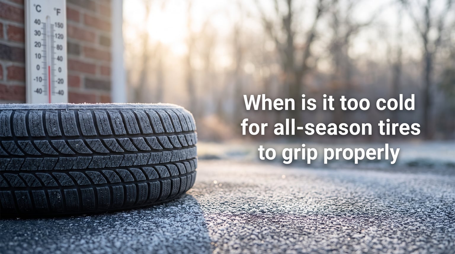 When is it too cold for all-season tires to grip properly