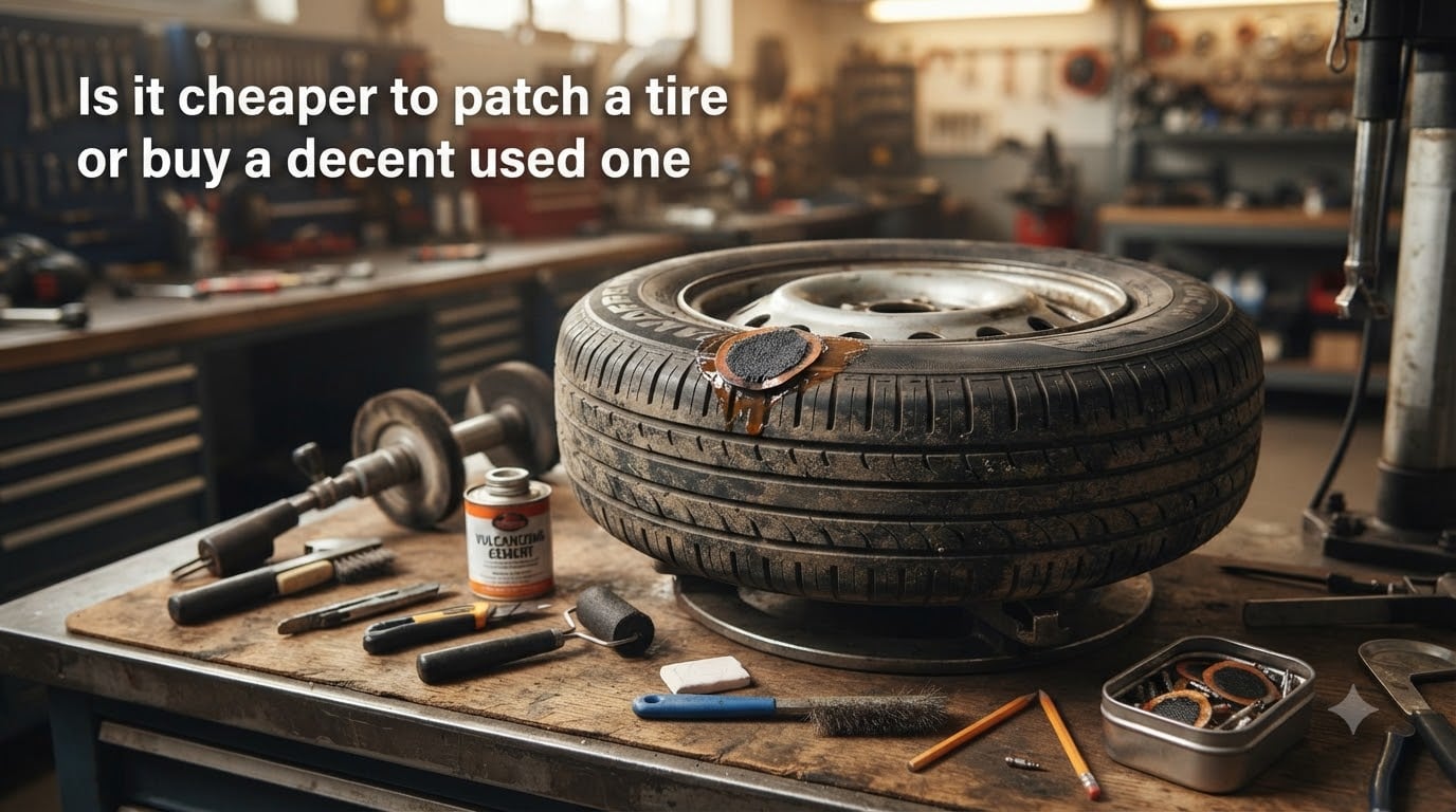 Is it cheaper to patch a tire or buy a decent used one