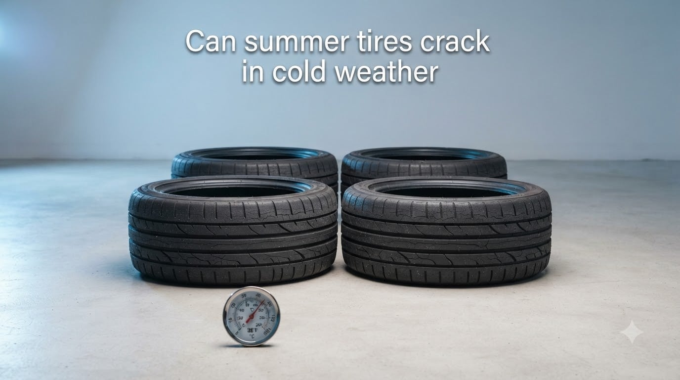 Can summer tires crack in cold weather