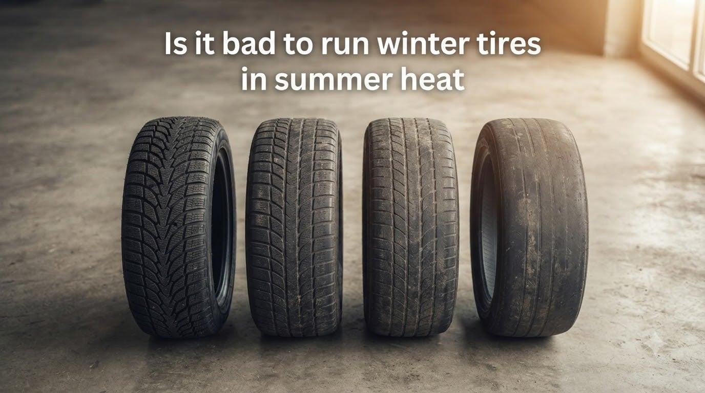 Is it bad to run winter tires in summer heat